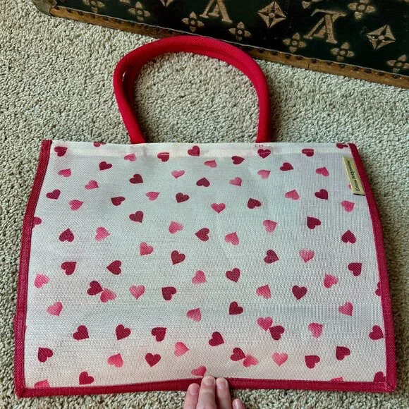 Emma Bridgewater Pink Hearts Reusable Tote Bag, NEW - Picture 2 of 3